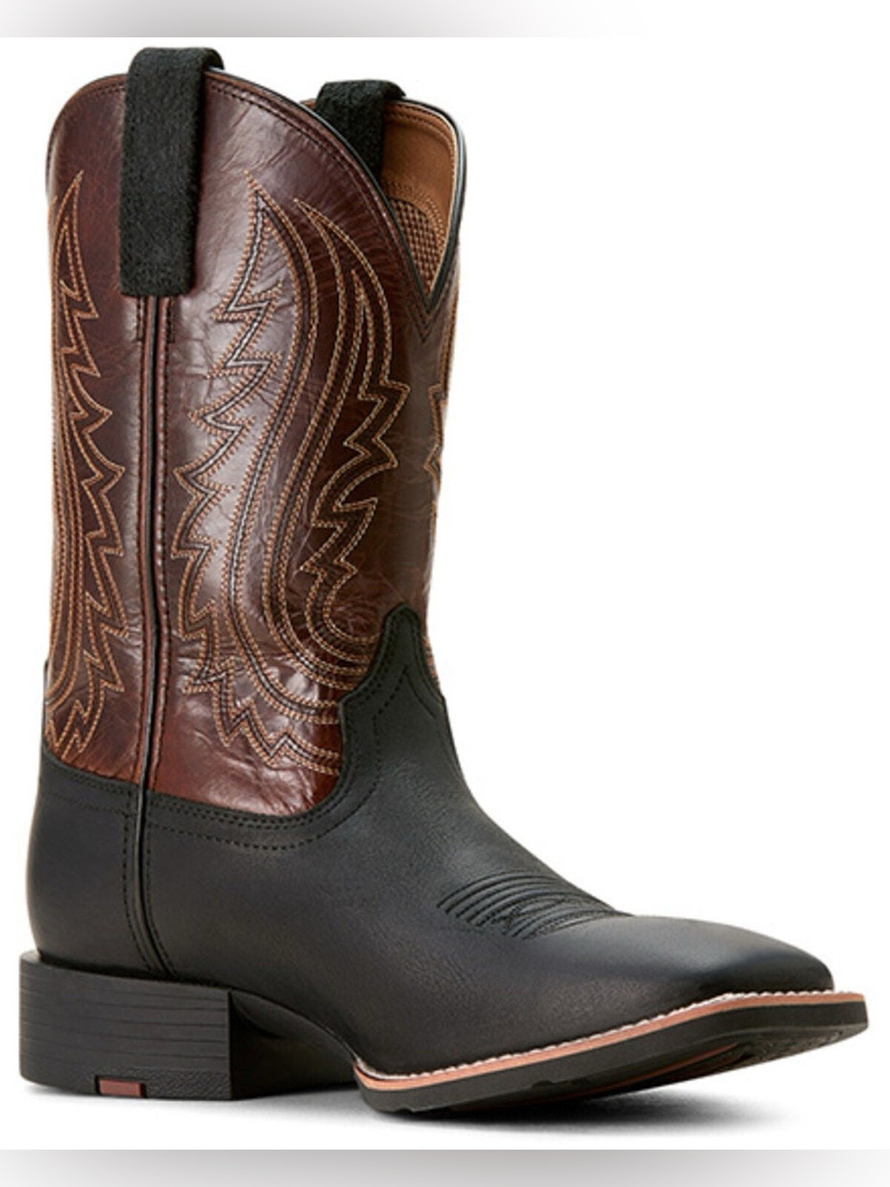 Ariat Men’s Two-Tone Brown and Black Western Boots